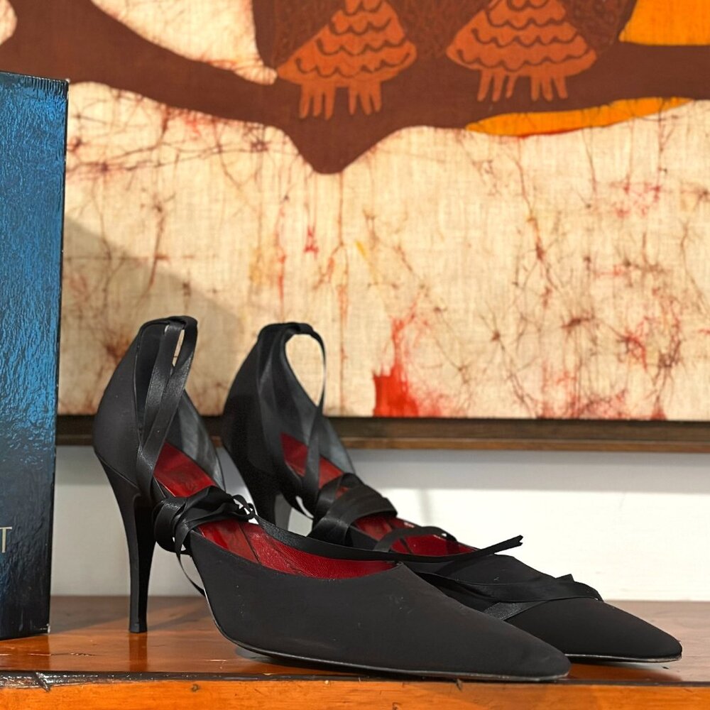 YSL Vintage Heels with Ankle Strap